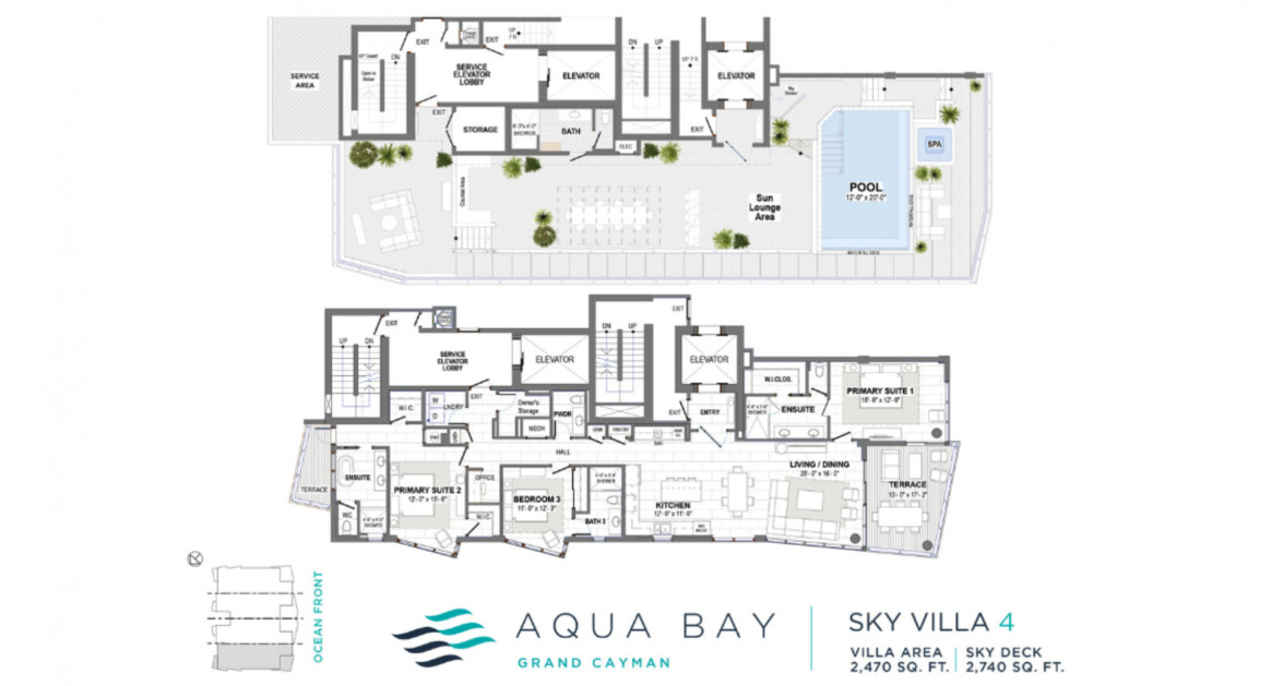 #1004 Sky Villa 4 Corner Unit Aqua Bay on a Flawless Stretch of Seven Mile Beach, Approved Planning - Image 6