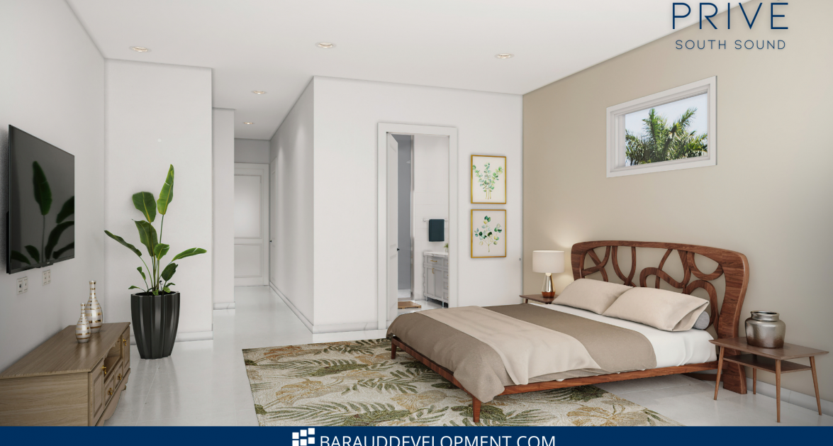 6 PRIVÉ, SOUTH SOUND | UPGRADED 2-BED/2.5-BATH POOL VIEW END UNIT - Image 4