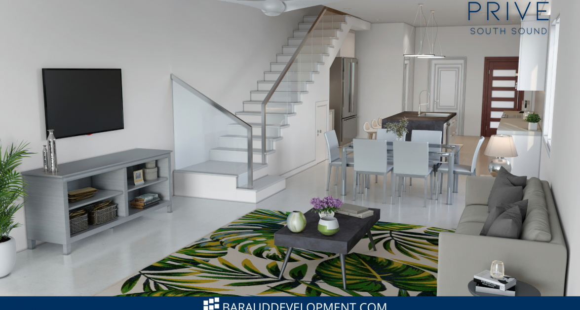 6 PRIVÉ, SOUTH SOUND | UPGRADED 2-BED/2.5-BATH POOL VIEW END UNIT - Image 3