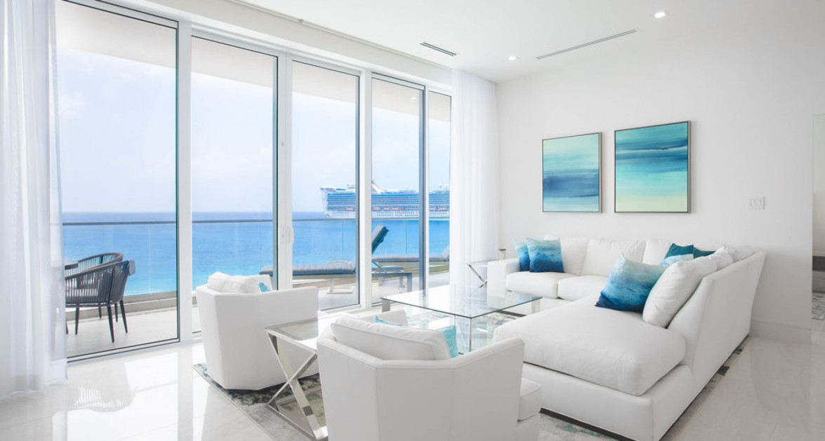 Ocean Front, Corner Unit at FIN Grand Cayman - Image 2