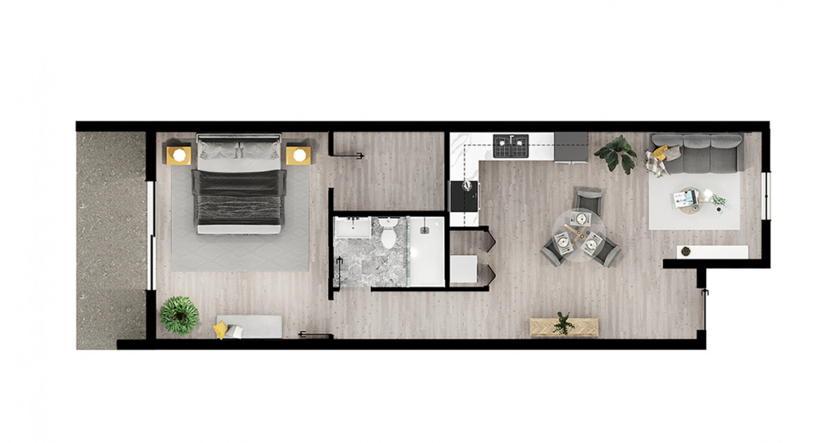 #3 RIA DEVELOPMENT | 1 BED - Image 1