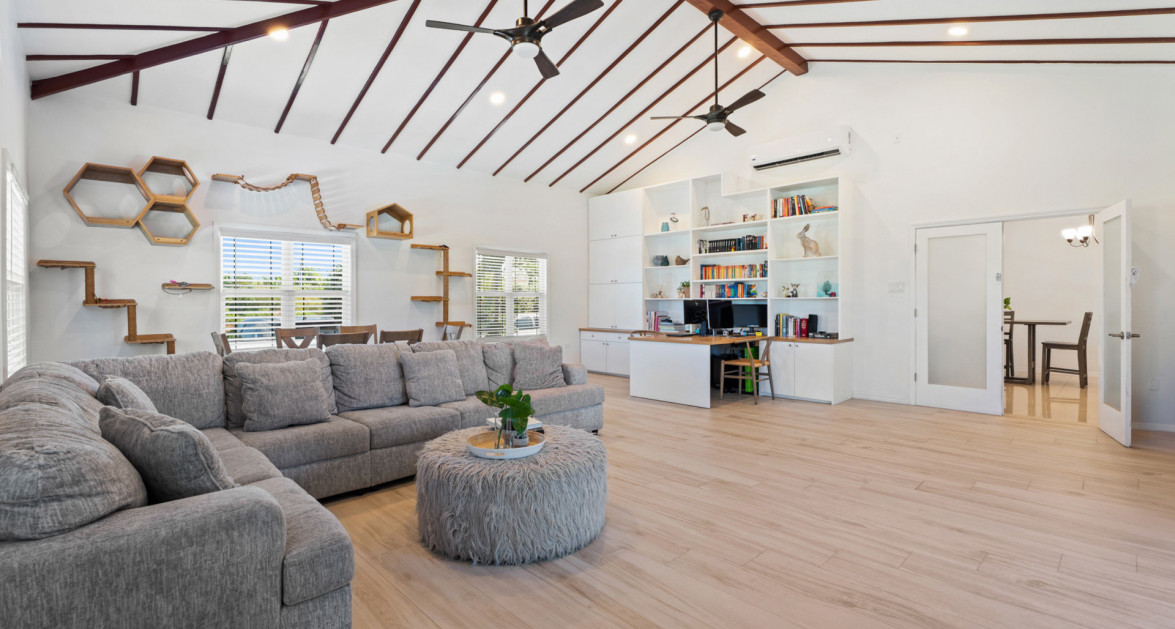 Spacious West Bay Family Home with Modern Extension, Mature Garden & Pickleball Court